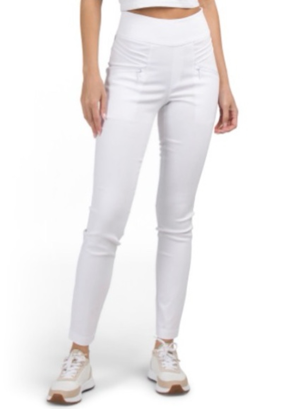 NWT Woman’s GG Blue Tummy Control Fab Fit Pants - White Size 8